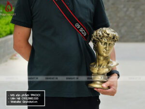 Tượng bán thân David bang composite cao 30cm