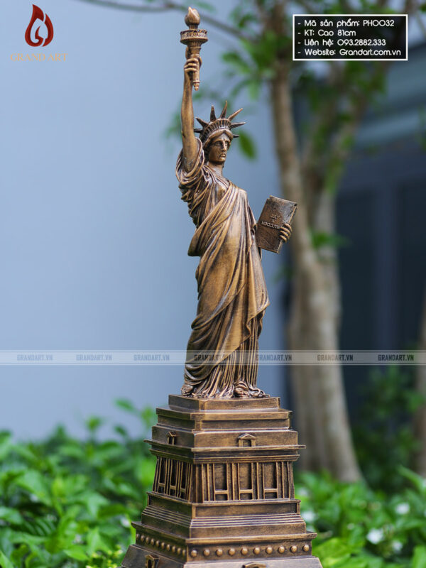 tượng nữ thần tự do bằng composite cao 81cm có nhiều ưu điểm nổi bật