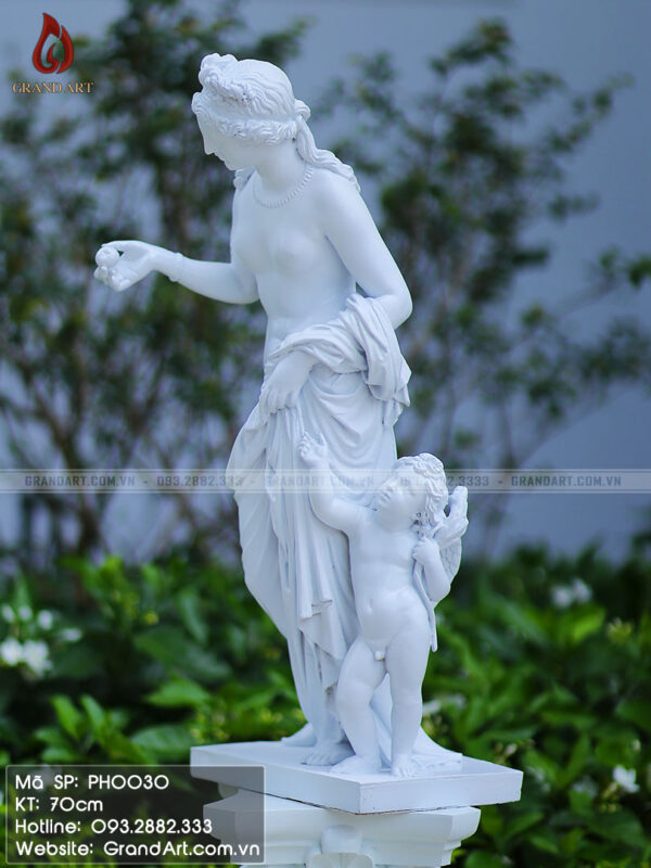 tượng thần Venus bằng composite cao 70cm có độ hoàn thiện cực tốt