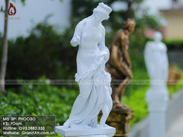 tượng thần Venus bằng composite cao 70cm thích hợp với nhiều không gian