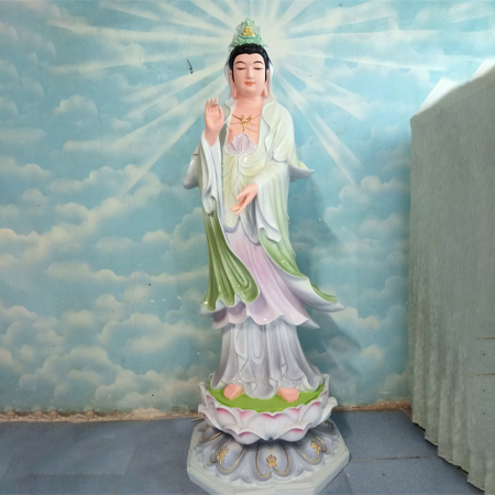 Grand Art - cơ sở đúc tượng Phật Quan Thế Âm Bồ Tát bằng composite, thạch cao, xi măng uy tín, chất lượng