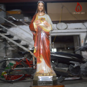 Tượng Trái Tim Chúa (Thánh Tâm Chúa Giê-su) Cao 1m Đẹp, Giá Rẻ