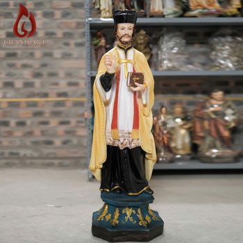 tuong-thanh-Phanxico-Xavier-1m Tượng Thánh Phanxico Xavie bằng composite cao 1m